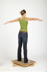 Whole Body Woman Animation references T poses Casual Slim Studio photo references